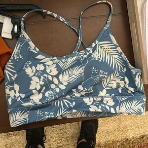 Hurley floral sports bra